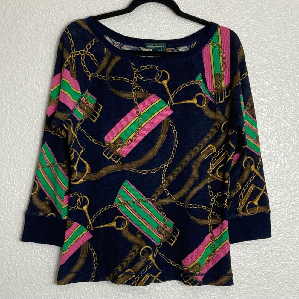 Ralph Lauren Equestrian Boatneck Blouse